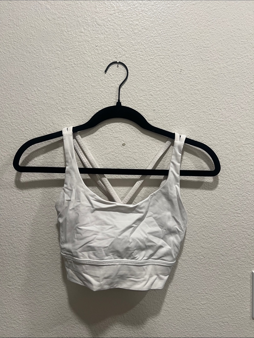 lululemon athletica White Strappy Crossback Sports Bra